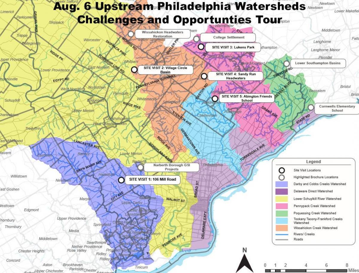 periferia di Philadelphia mappa
