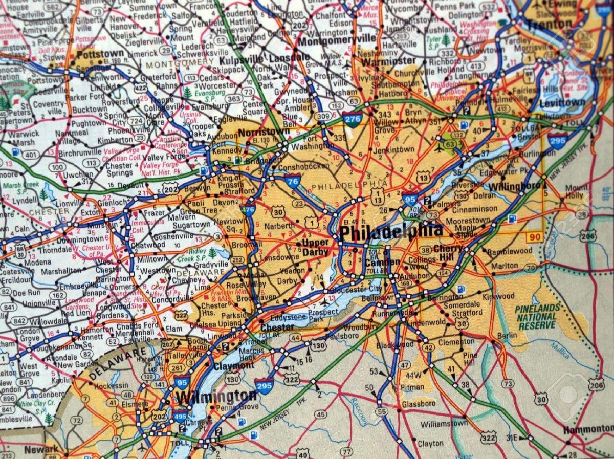 mappa di Philadelphia, pa