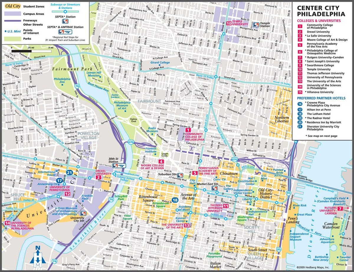 Philadelphia mappa