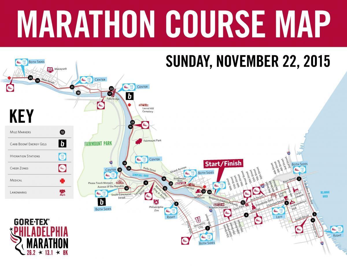 Philly maratona mappa