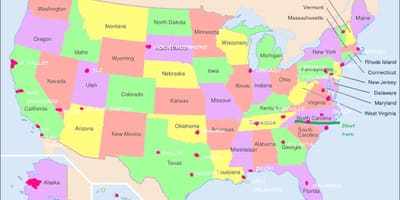 Philadelphia usa mappa