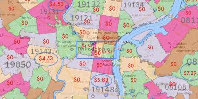 Philadelphia e dintorni mappa