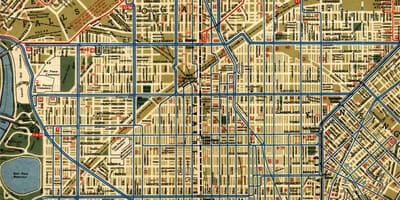 Mappa stradale di Philadelphia