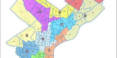 Mappa del quartiere di Philadelphia